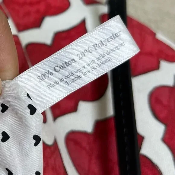 Brighton Bag Mini Crossbody Red Love Dove Canvas Pouch Long Strap Tassel Purse - Picture 10 of 15